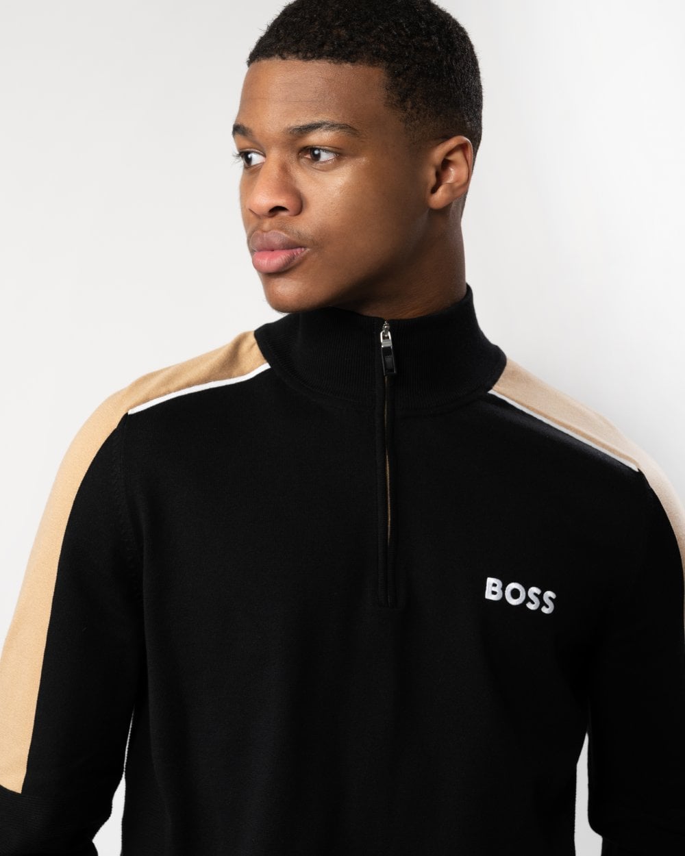 BOSS Green BOSS Green Zelchior-X Mens Funnel Neck Jumper 50504947