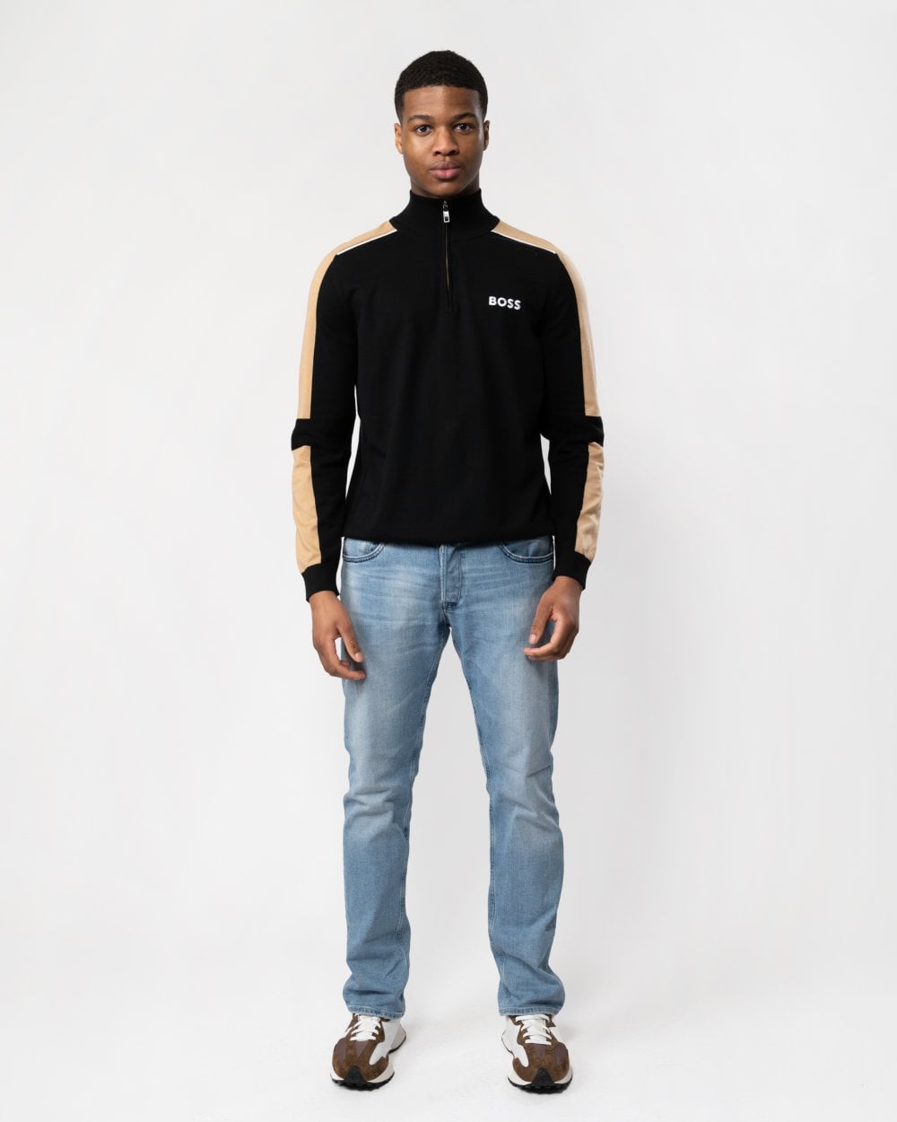 BOSS Green BOSS Green Zelchior-X Mens Funnel Neck Jumper 50504947