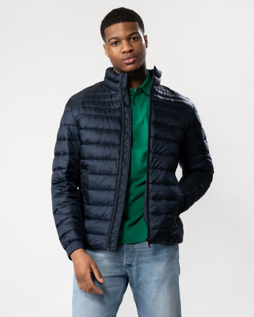 BOSS Orange Oden 1 Mens Lightweight Padded Jacket with Water-Repellent Finish