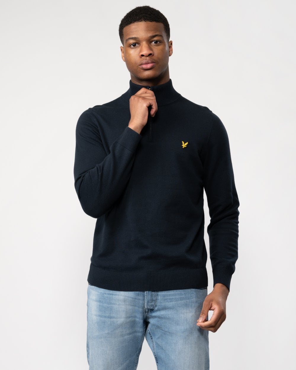 Lyle & Scott Mens Quarter Zip Jumper