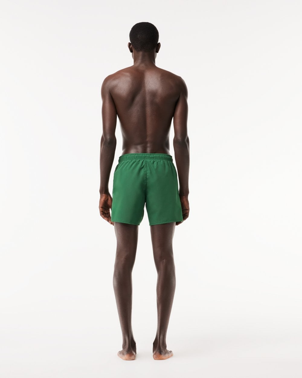 Lacoste Mens Light Quick-Dry Swim Shorts - Green/Green S30
