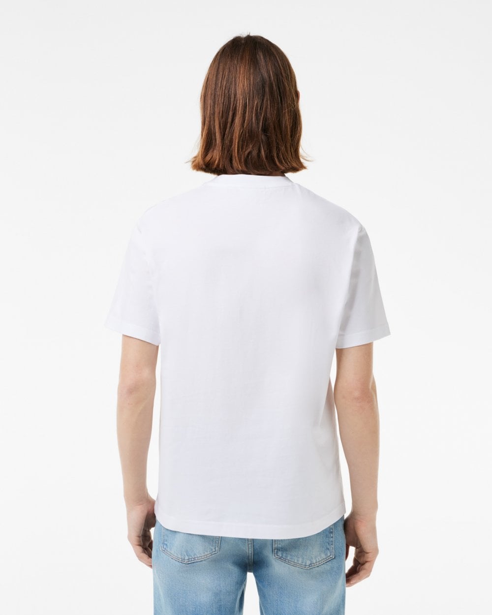 Lacoste Mens Classic Fit Cotton Jersey T-Shirt - White 001