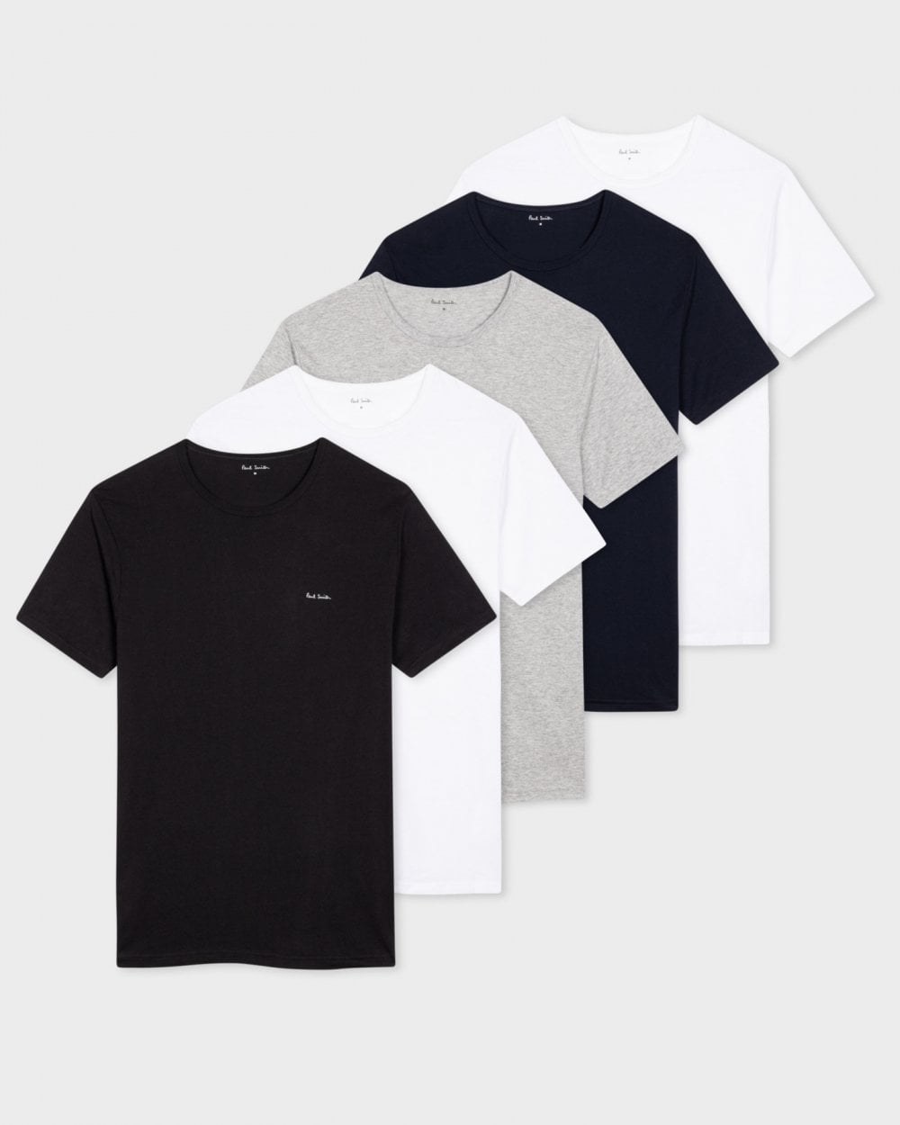 Paul Smith 5 Pack Mens Script Logo T-Shirts