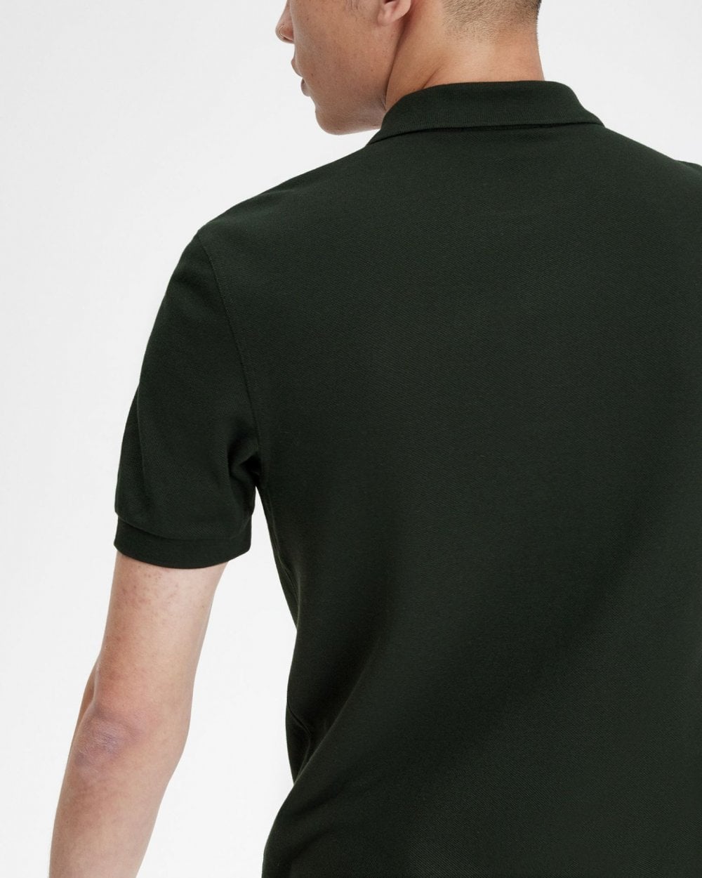 Fred Perry Mens Plain Signature Polo Shirt - Night Green/Light Rust V10