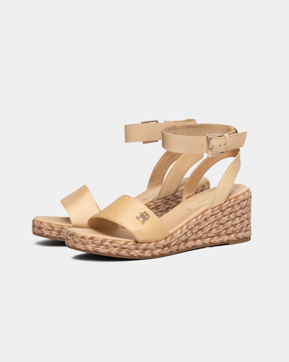 Tommy Hilfiger Colorful Wedge Womens Satin Espadrilles