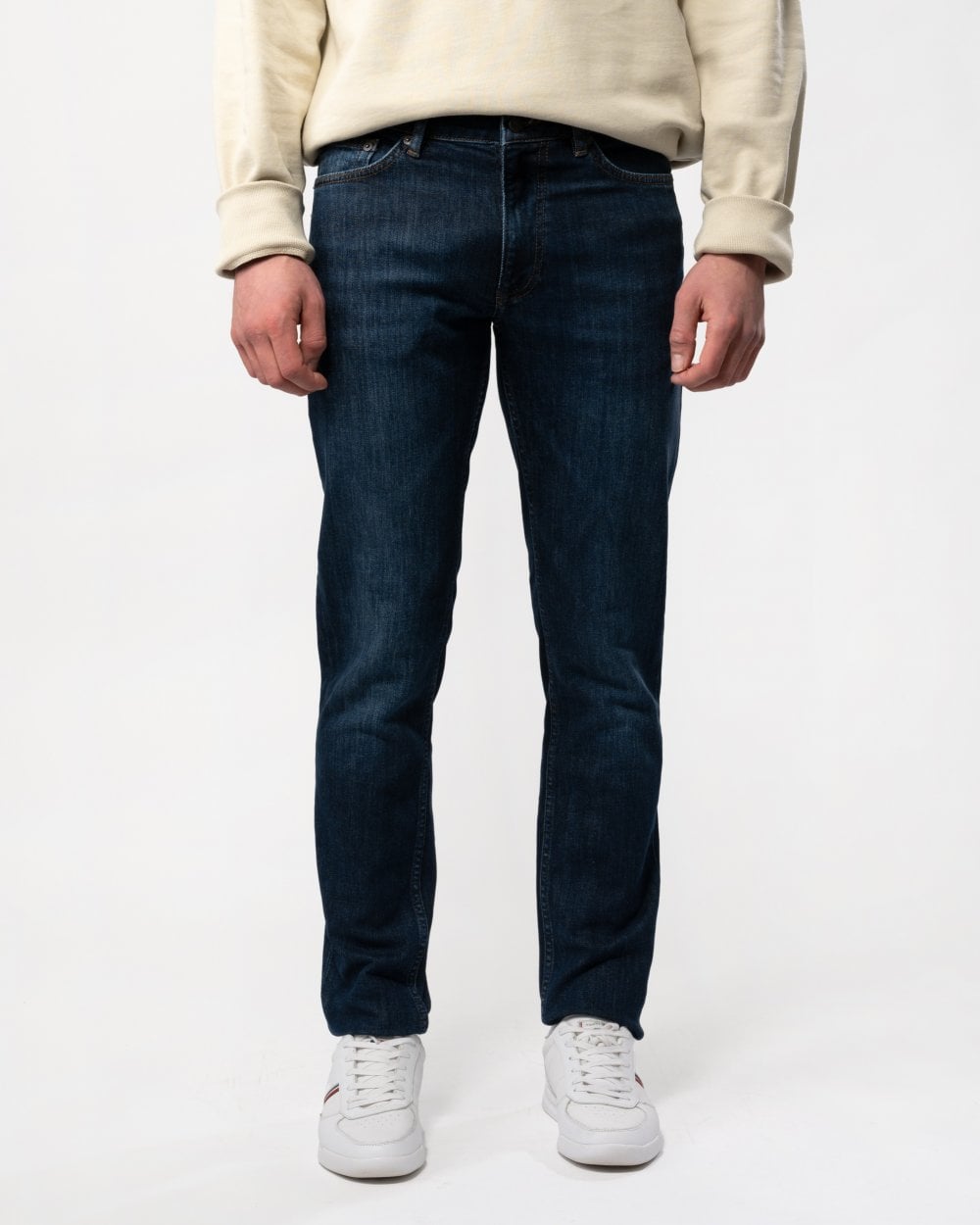 GANT Mens Slim Fit Jeans - 961 Dark Blue Worn In