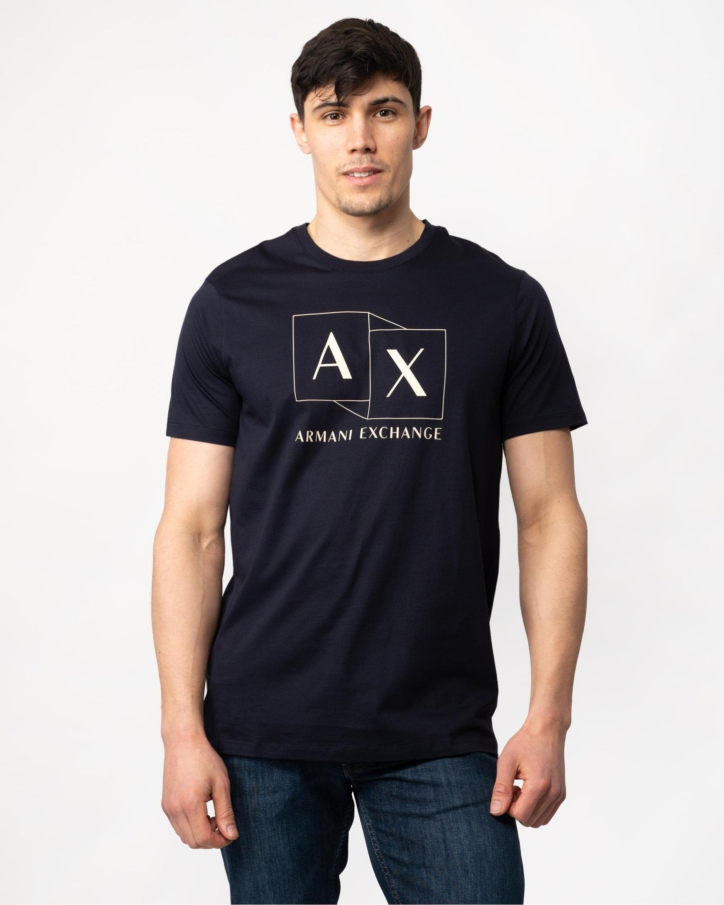 Armani Exchange Mens Graphic Logo T-Shirt