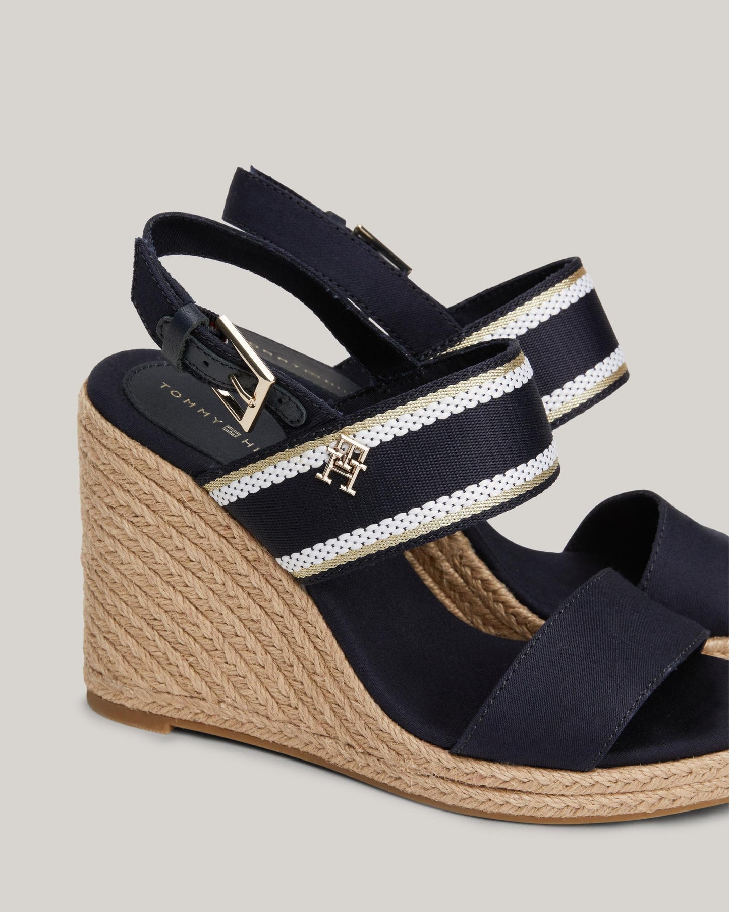 Tommy Hilfiger Webbing Womens High Wedge Espadrilles