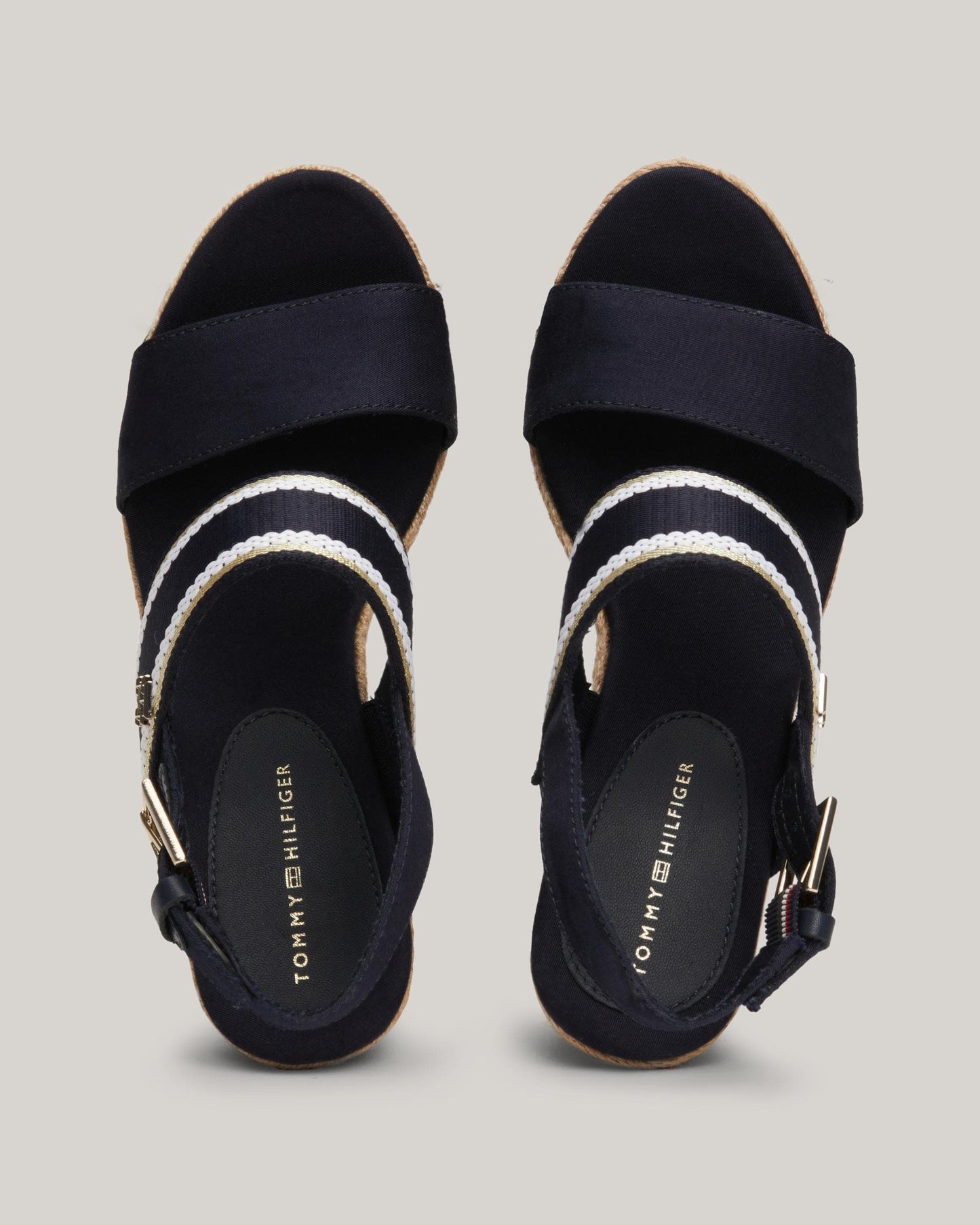 Tommy Hilfiger Webbing Womens High Wedge Espadrilles