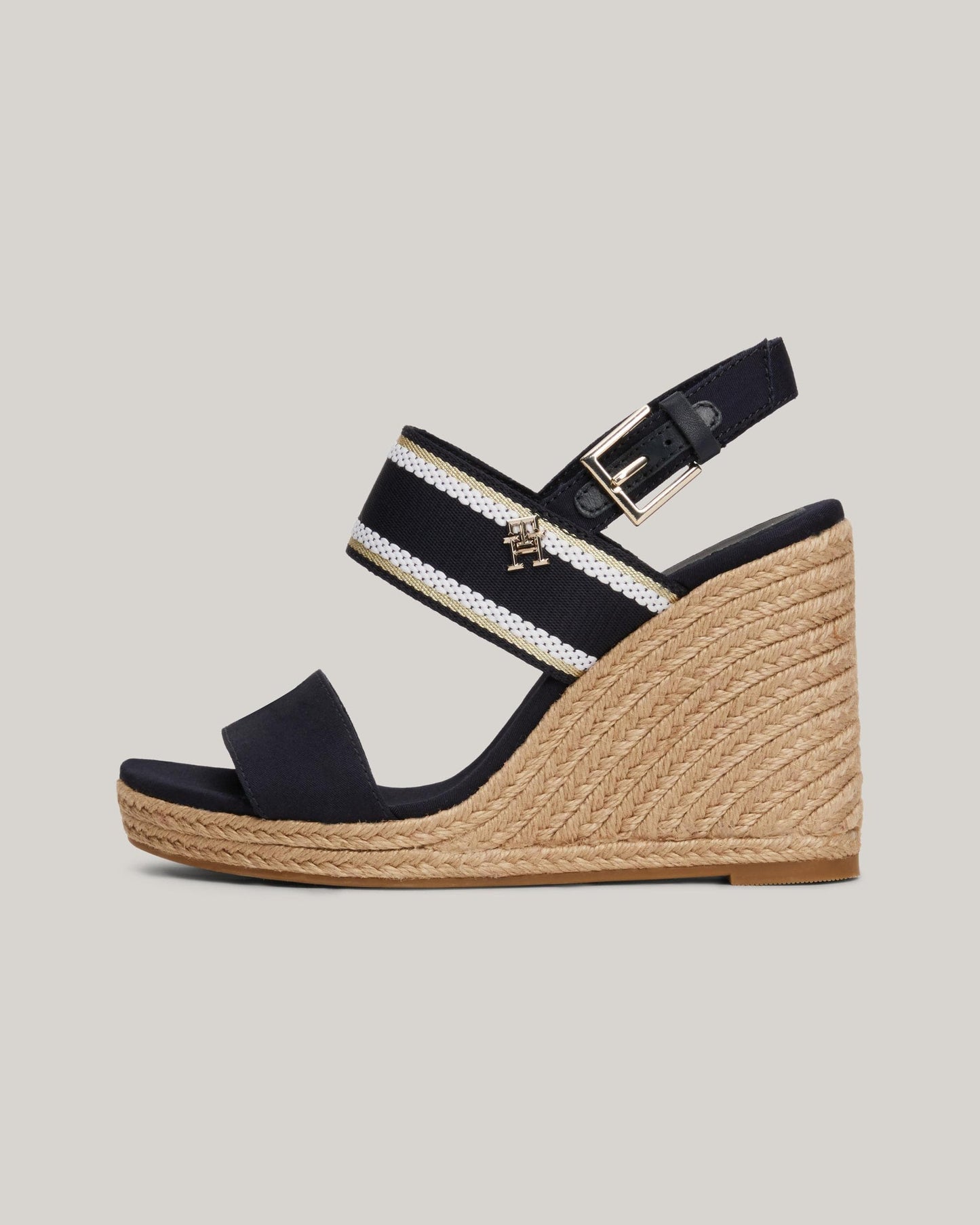 Tommy Hilfiger Webbing Womens High Wedge Espadrilles