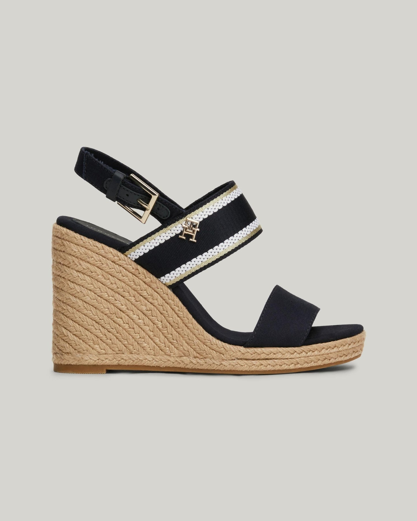 Tommy Hilfiger Webbing Womens High Wedge Espadrilles