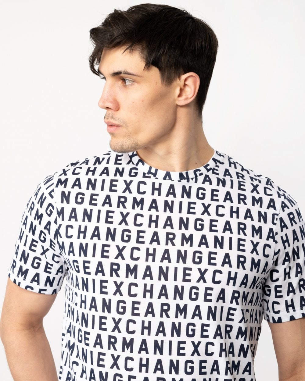 Armani Exchange Armani Exchange Mens AOP Logo T-Shirt