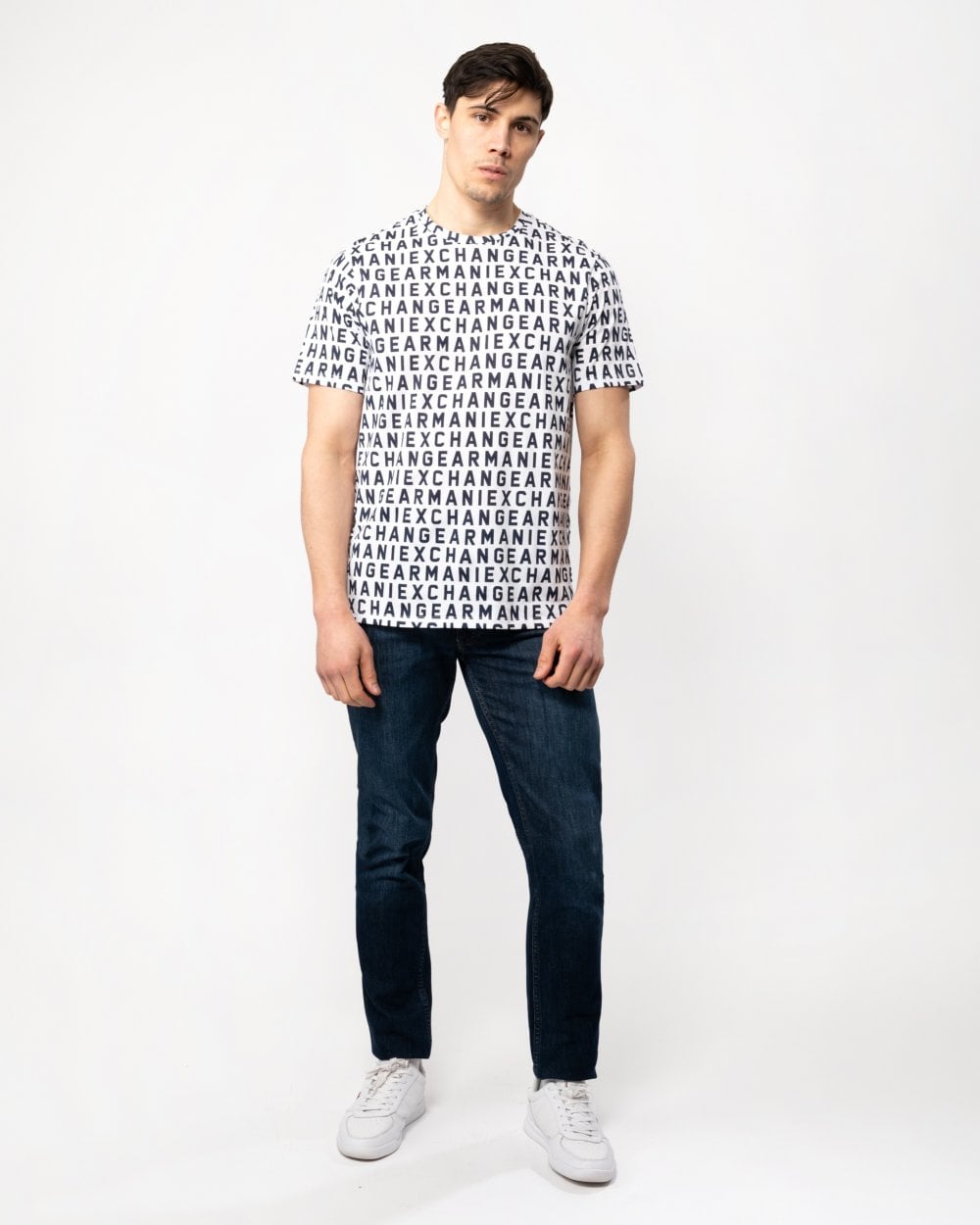 Armani Exchange Armani Exchange Mens AOP Logo T-Shirt