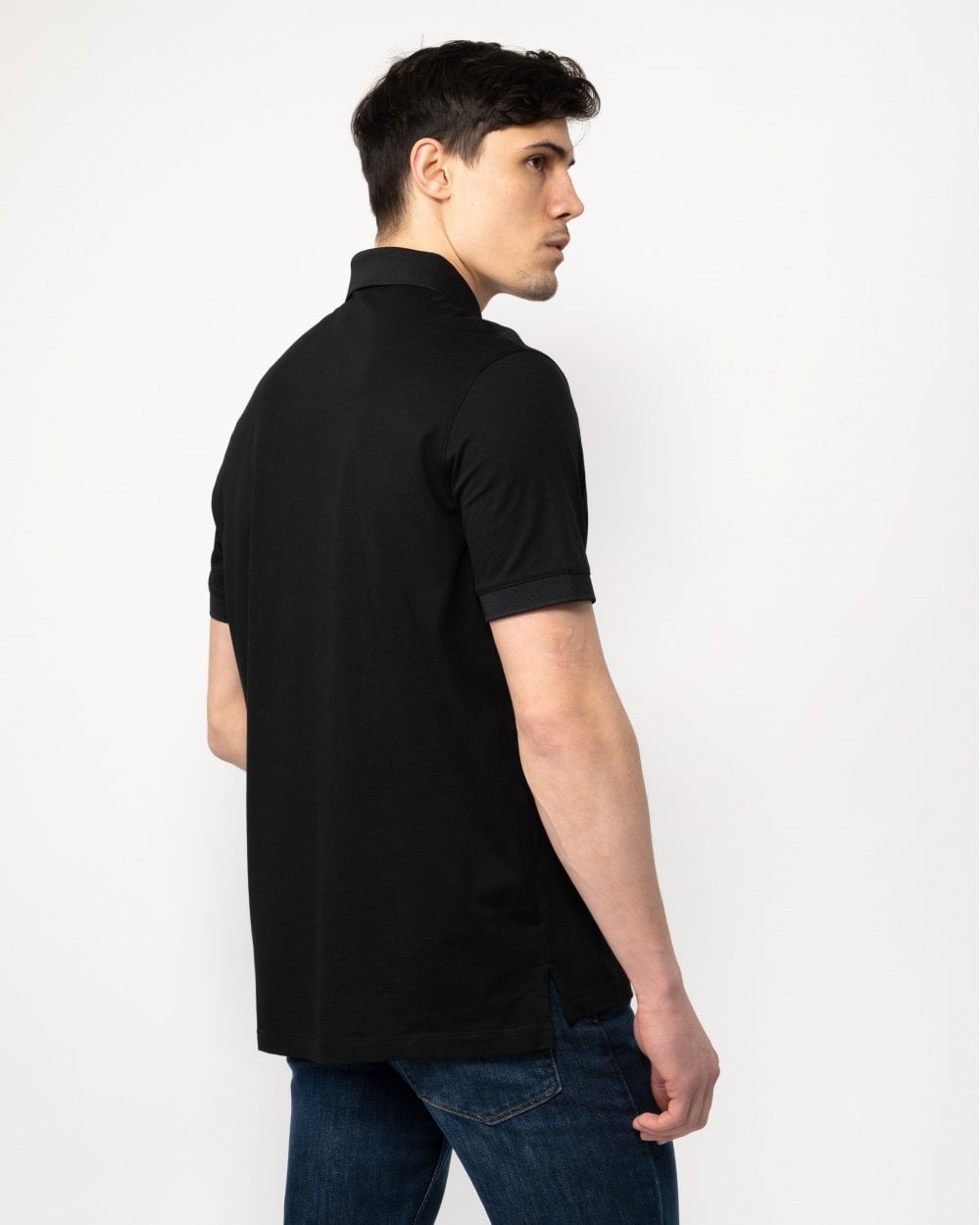 Armani Exchange Armani Exchange Mens Gold AX Logo Polo Shirt