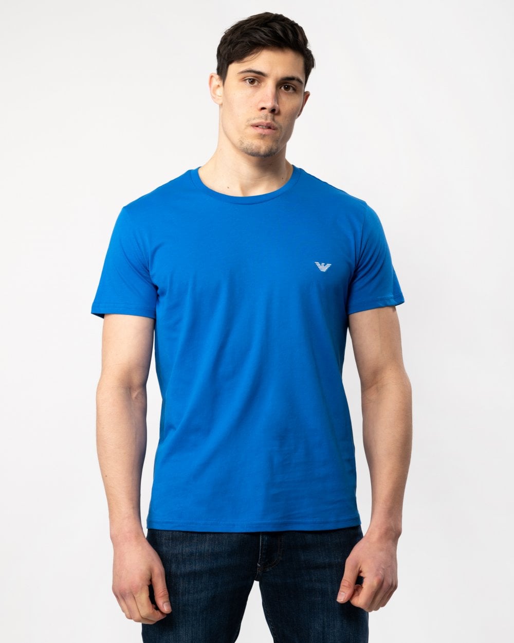 Emporio Armani Mens Eagle Logo Beach T-Shirt