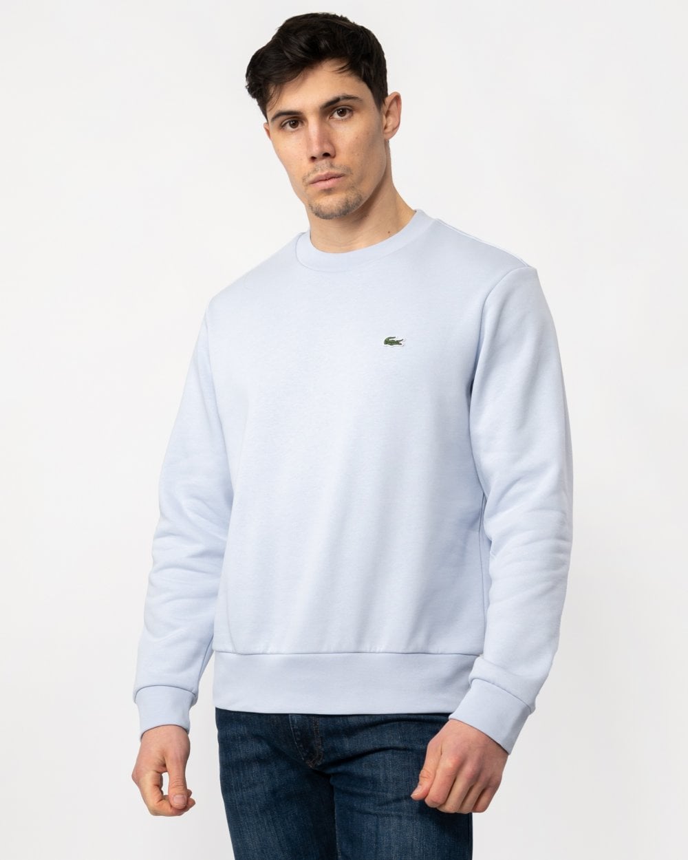 Lacoste Mens Crew Neck Fleece Sweatshirt