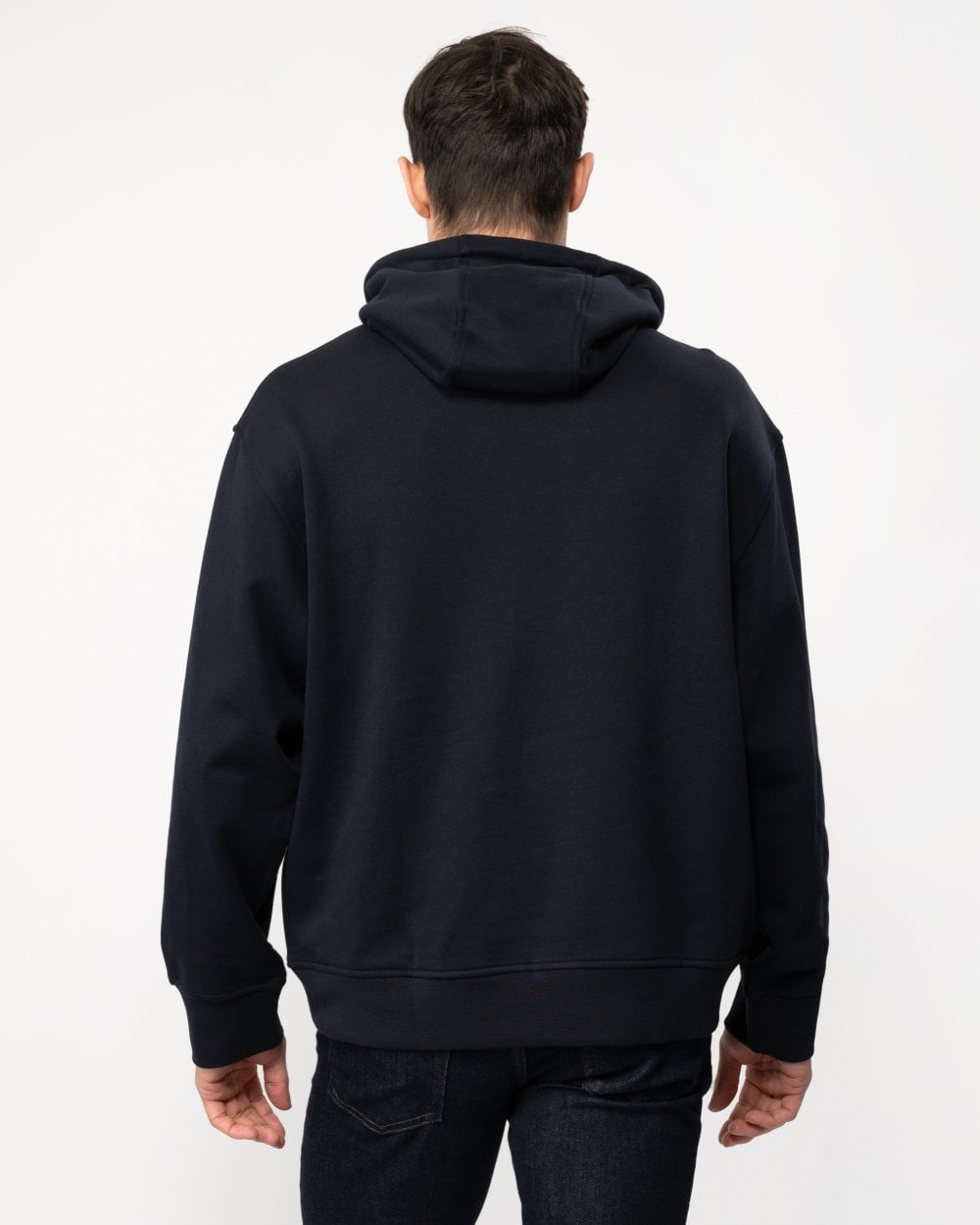 Armani Exchange Armani Exchange Mens Stripe Logo Pullover Hoodie