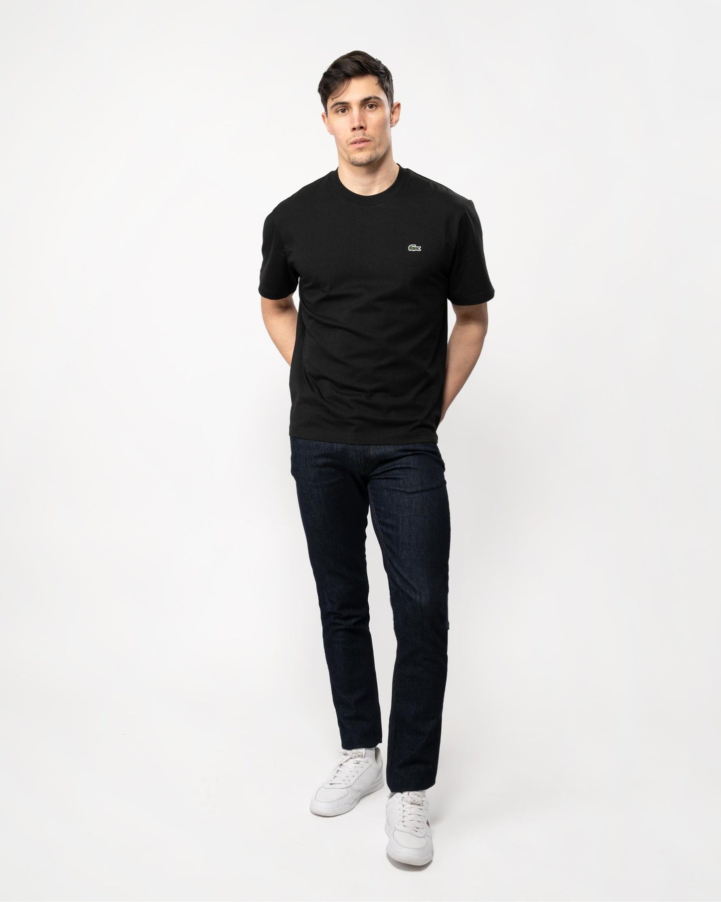 Lacoste Mens Classic Fit Cotton Jersey T-Shirt - Black 031