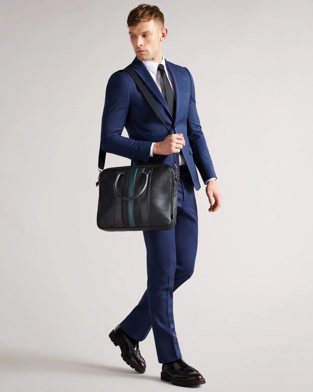 Ted Baker Nevver Striped PU Document Bag