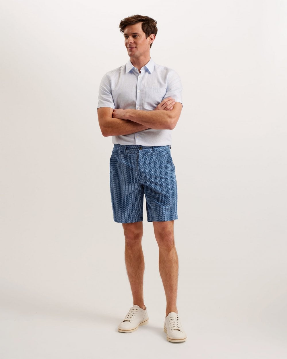 Ted Baker Ted Baker Dulwick Mens Geometric Print Chino Shorts