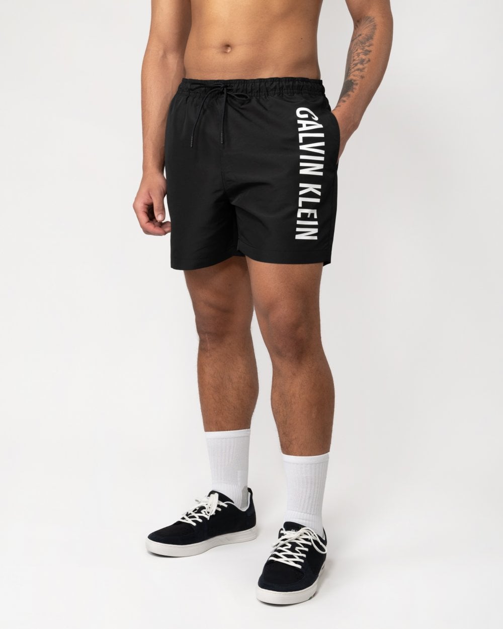 Calvin Klein Intense Power Mens Medium Drawstring Swimshorts
