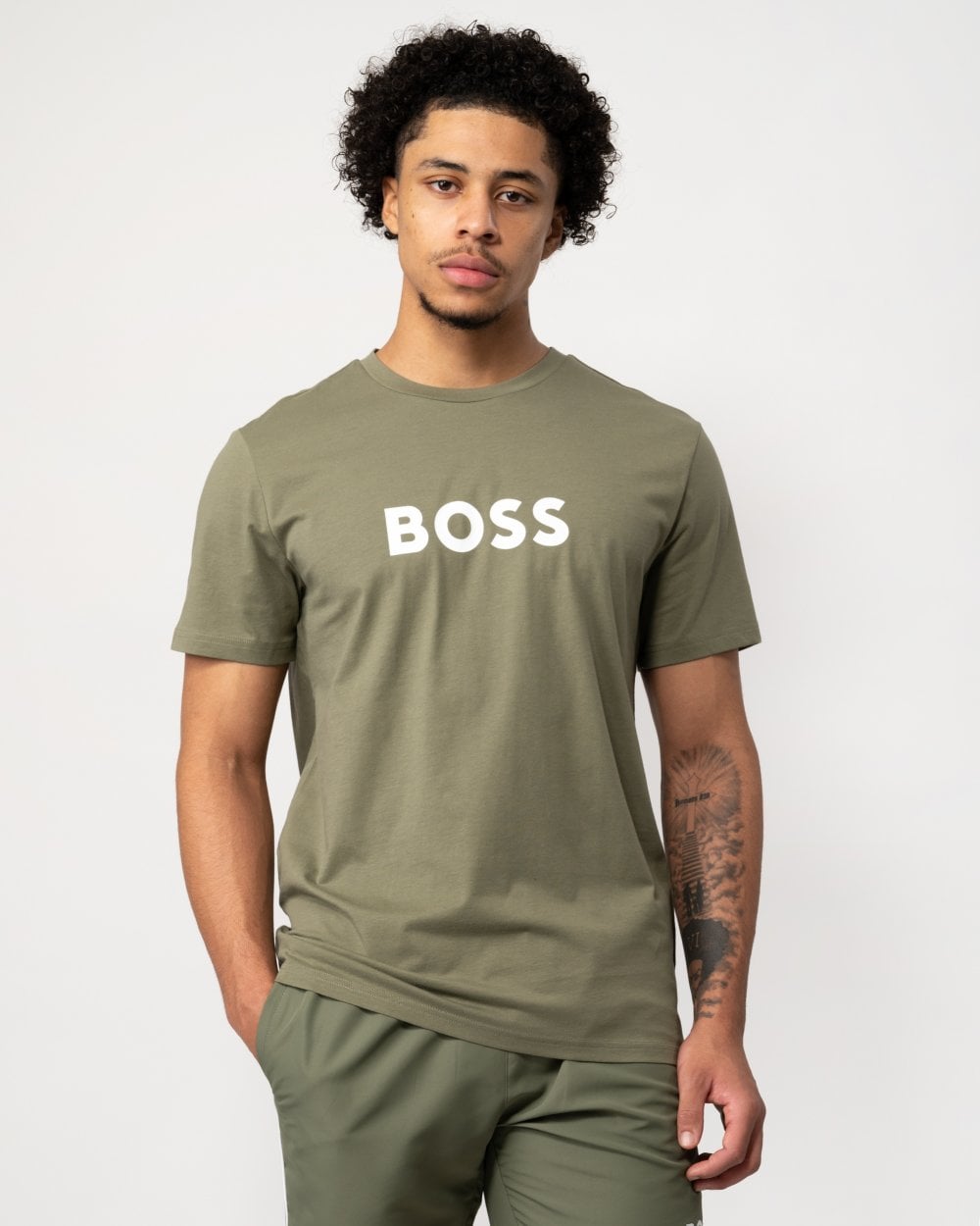 BOSS Orange RN Mens Center Logo T-Shirt