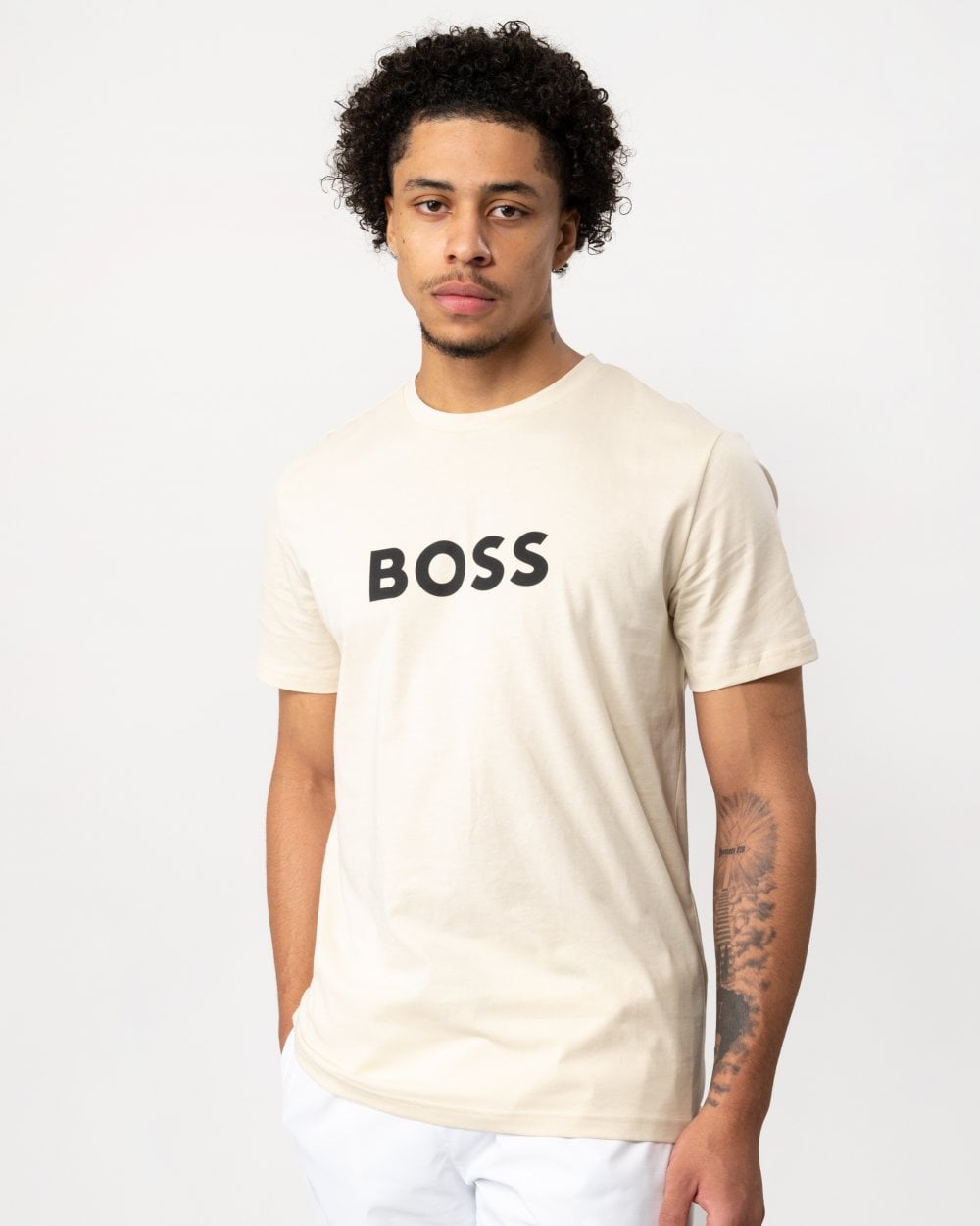BOSS Orange RN Mens Center Logo T-Shirt