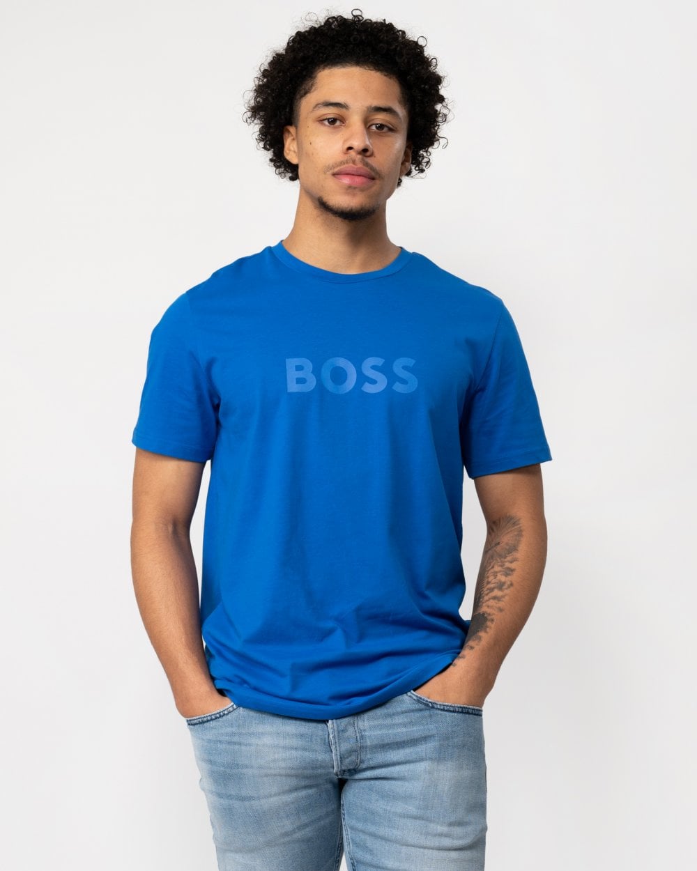 BOSS Orange RN Mens Center Logo T-Shirt