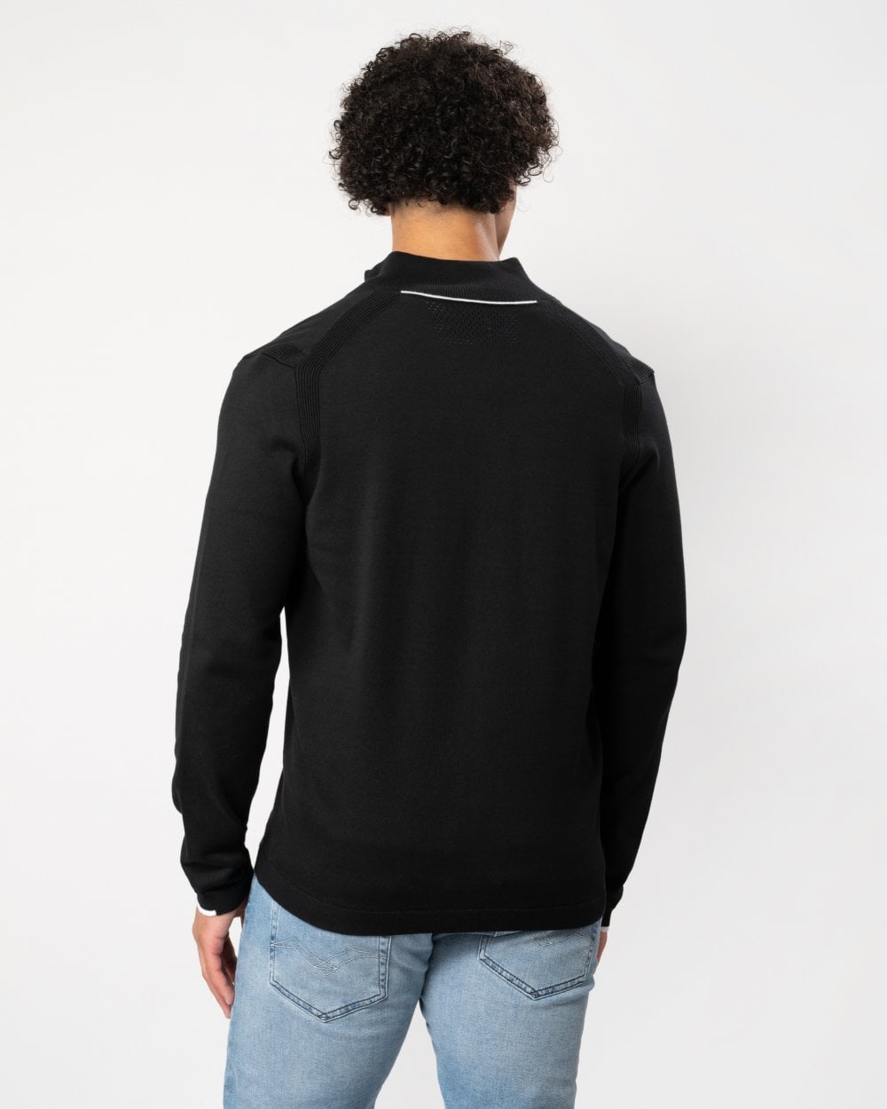 BOSS Green Ever-X Full Zip Mens Cardigan - Black 001