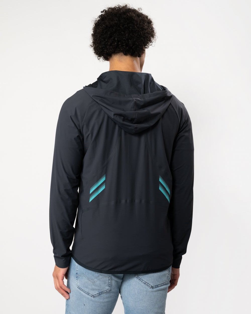 BOSS Green BOSS Green Sicon Active 1 Mens Zip-Up Hoodie with Decorative Reflective Details