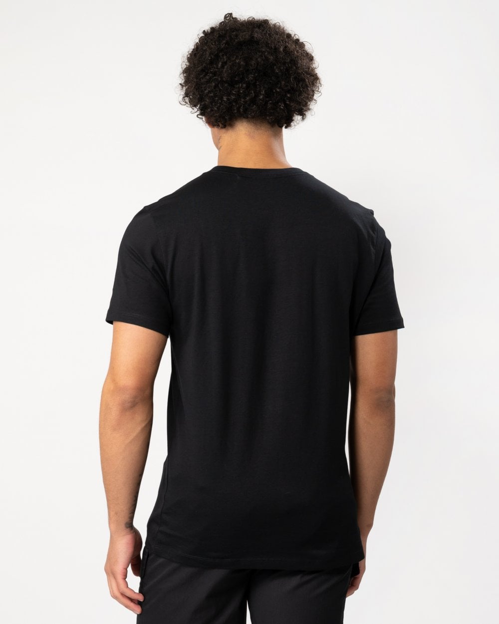HUGO HUGO Dulive Mens Flame Print Graphic Logo T-Shirt