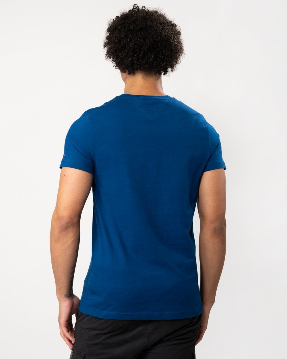 Tommy Hilfiger Tommy Logo Basic Mens T-Shirt - Anchor Blue