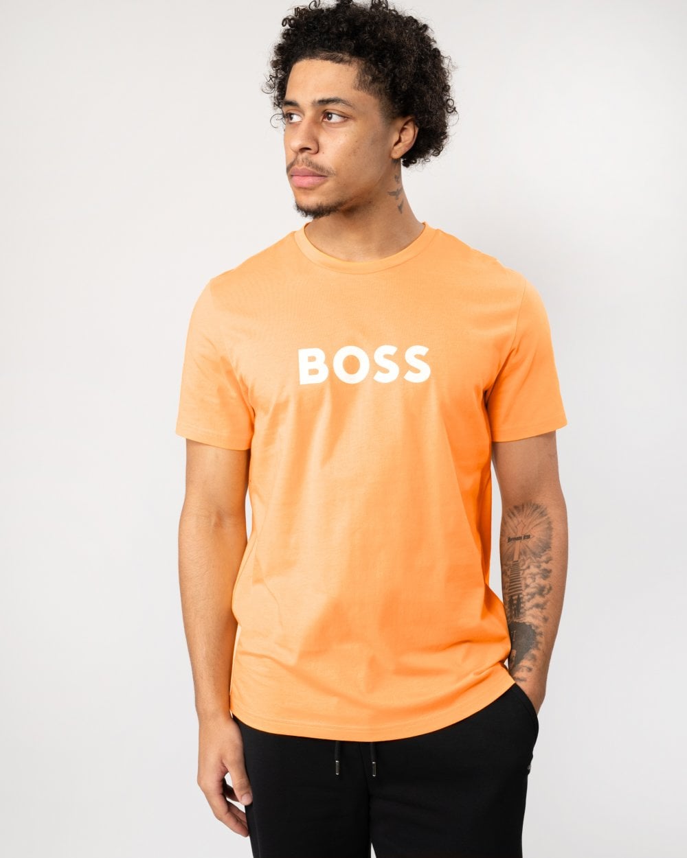 BOSS Orange RN Mens Center Logo T-Shirt