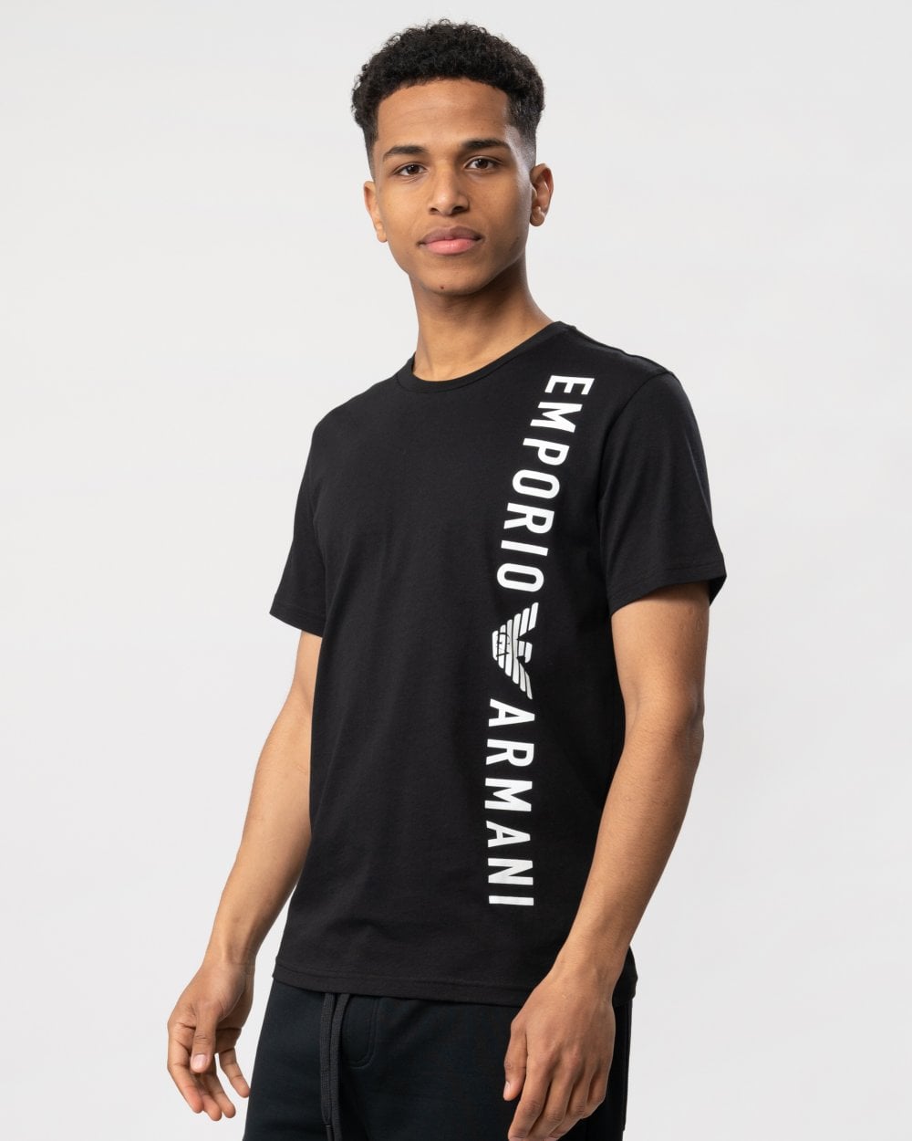 Emporio Armani Mens Logoband Beach T-Shirt