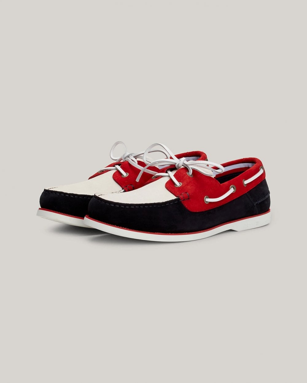 Tommy Hilfiger TH Core Colour Block Mens Suede Boat Shoes