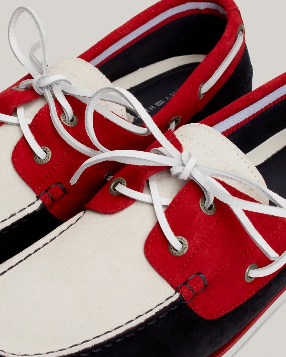 Tommy Hilfiger TH Core Colour Block Mens Suede Boat Shoes