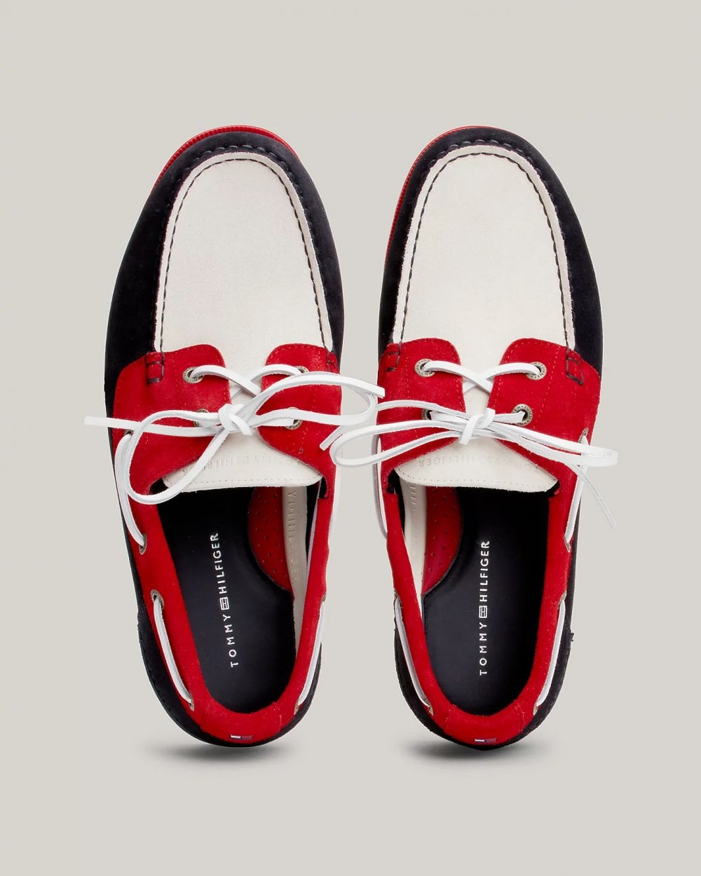 Tommy Hilfiger TH Core Colour Block Mens Suede Boat Shoes