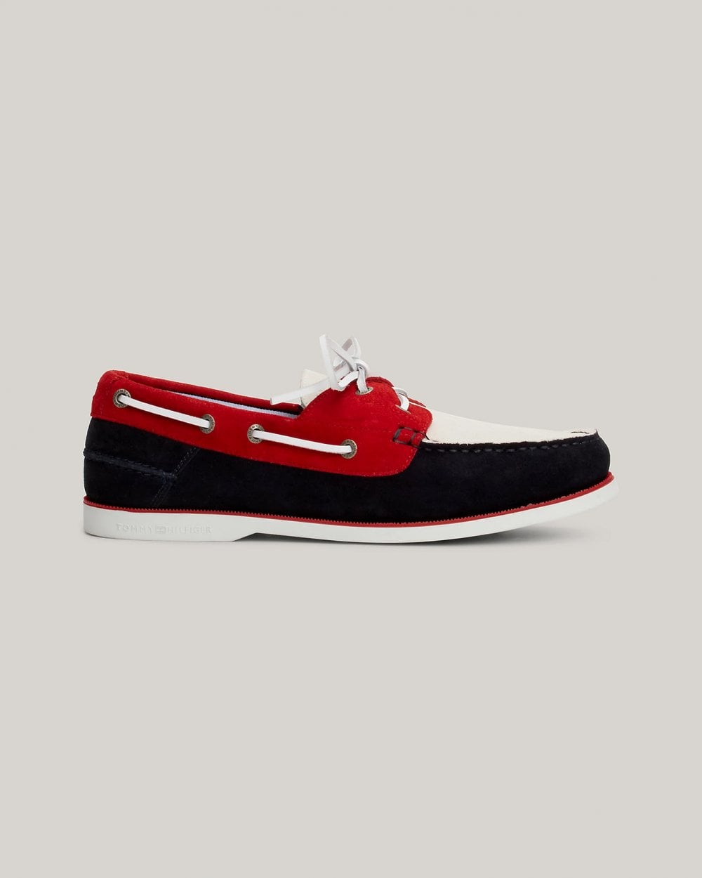 Tommy Hilfiger TH Core Colour Block Mens Suede Boat Shoes
