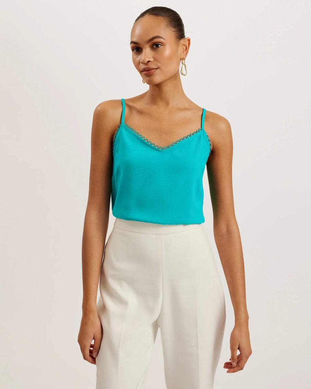 Ted Baker Andreno Womens Strappy Cami With Looped Trims