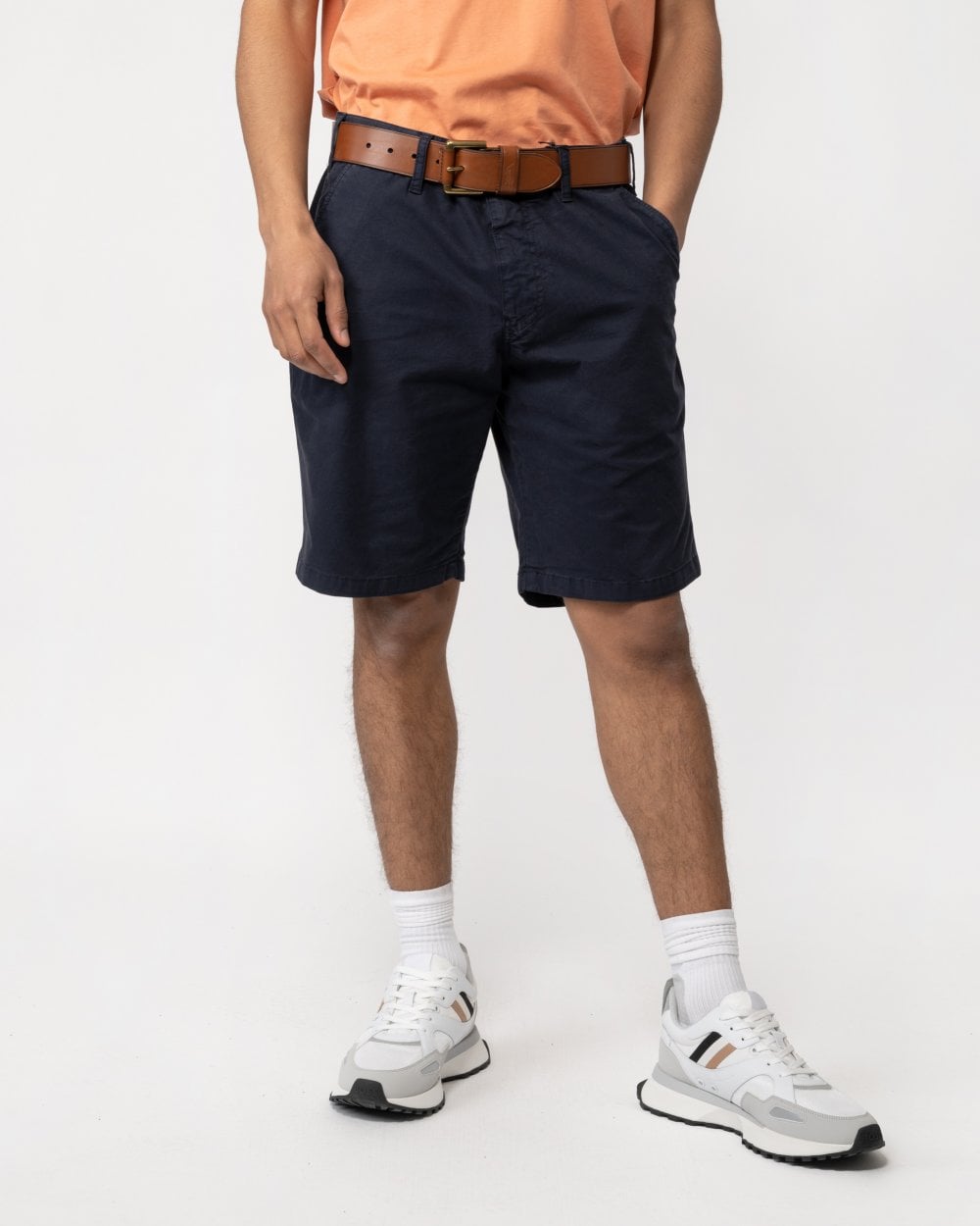 Paul Smith Mens Cotton Twill Broad Stripe Zebra Shorts