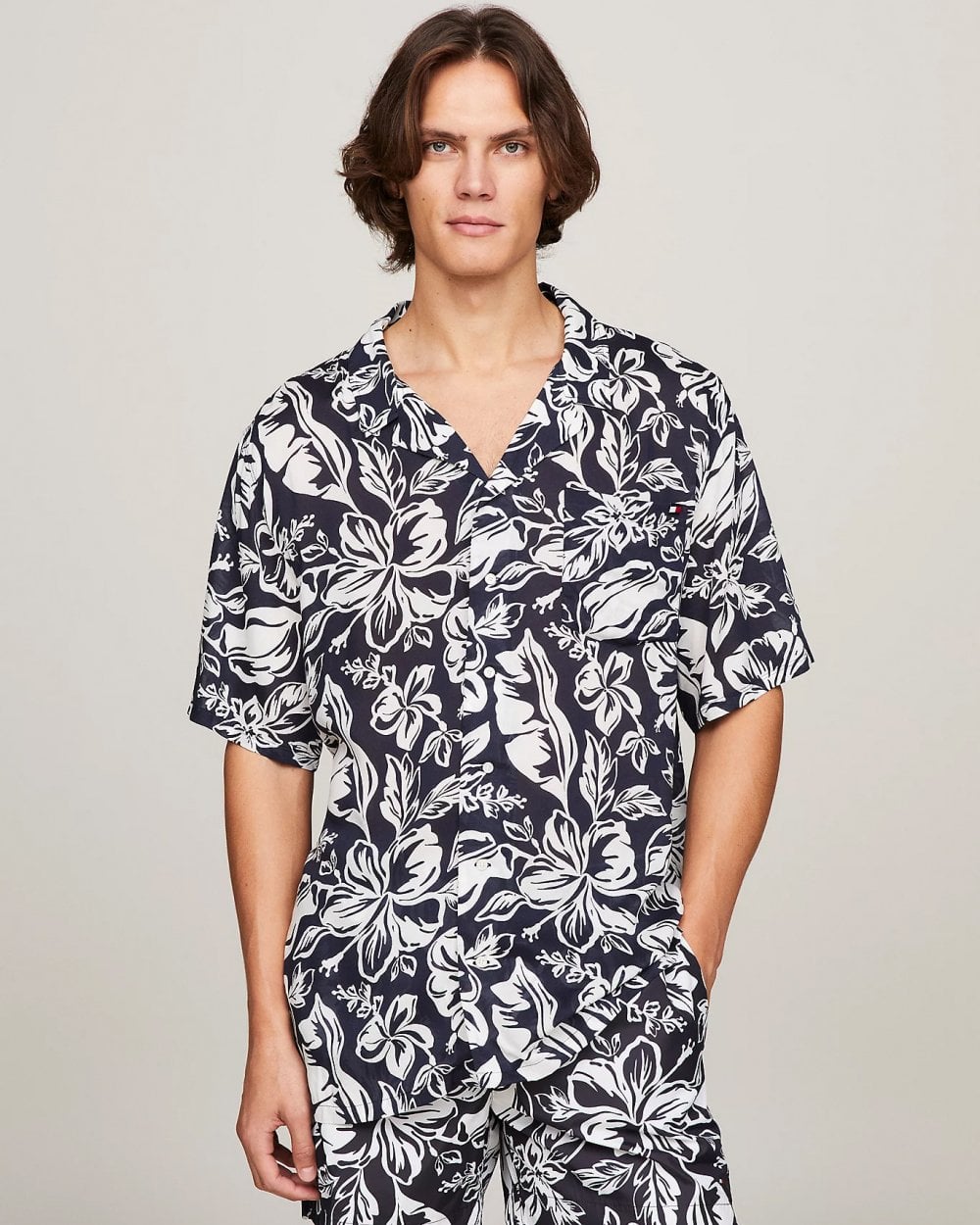 Tommy Hilfiger Mens Bowling Shirt