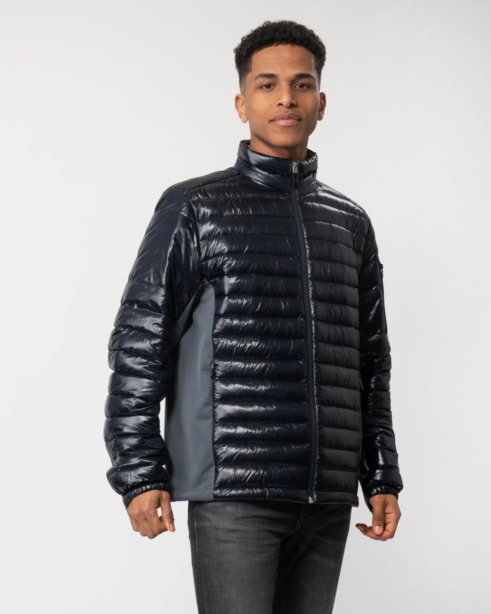 BOSS Green J Techno Mens Lightweight Water-Repellent Jacket With Down Filling