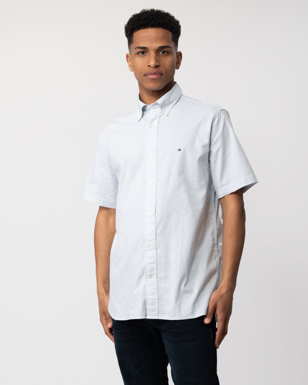 Tommy Hilfiger 1985 Flex Oxford Stripe Mens Shirt