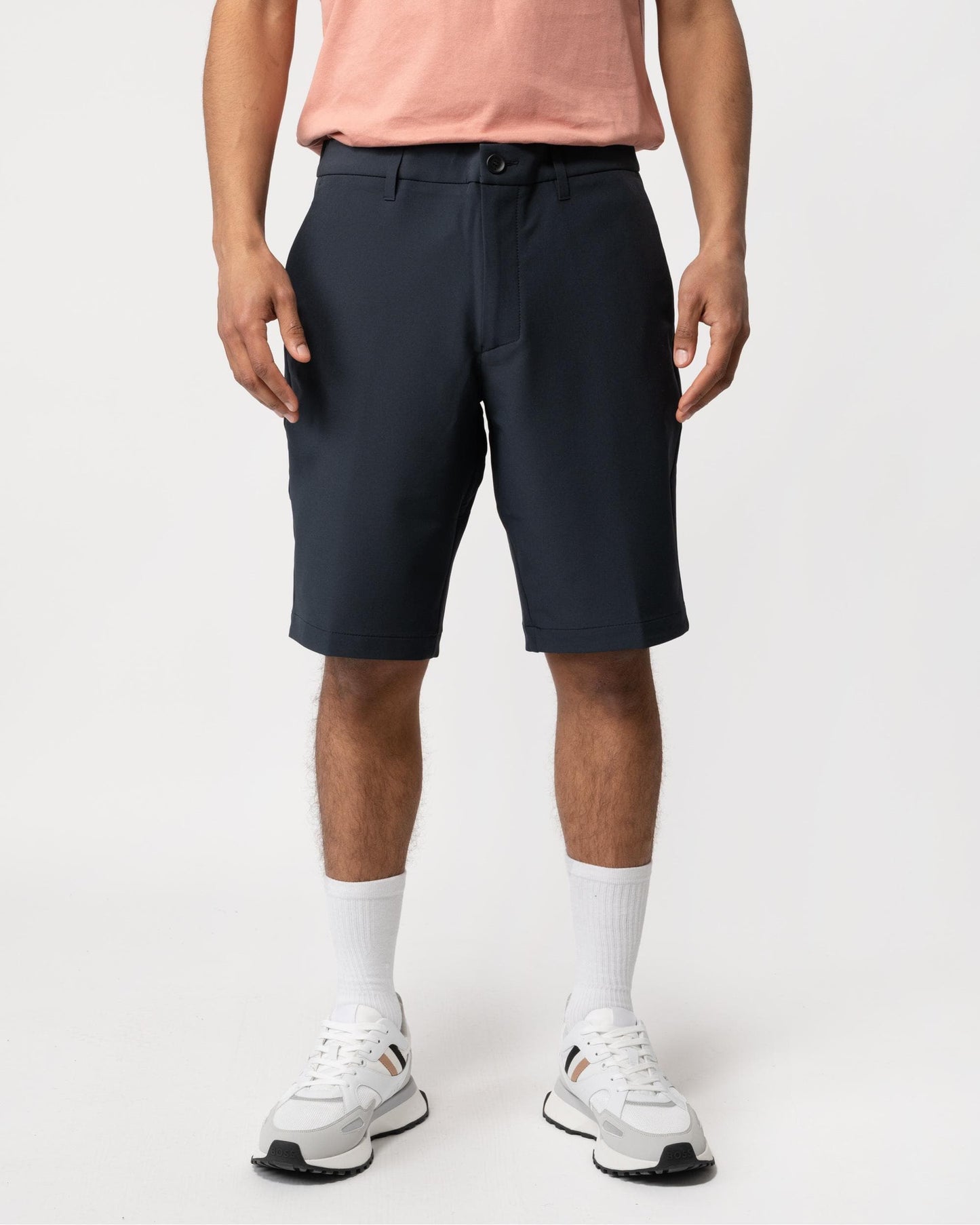 BOSS Green S Commuter Mens Slim Fit Shorts In Easy-Iron Four-Way Stretch Fabric