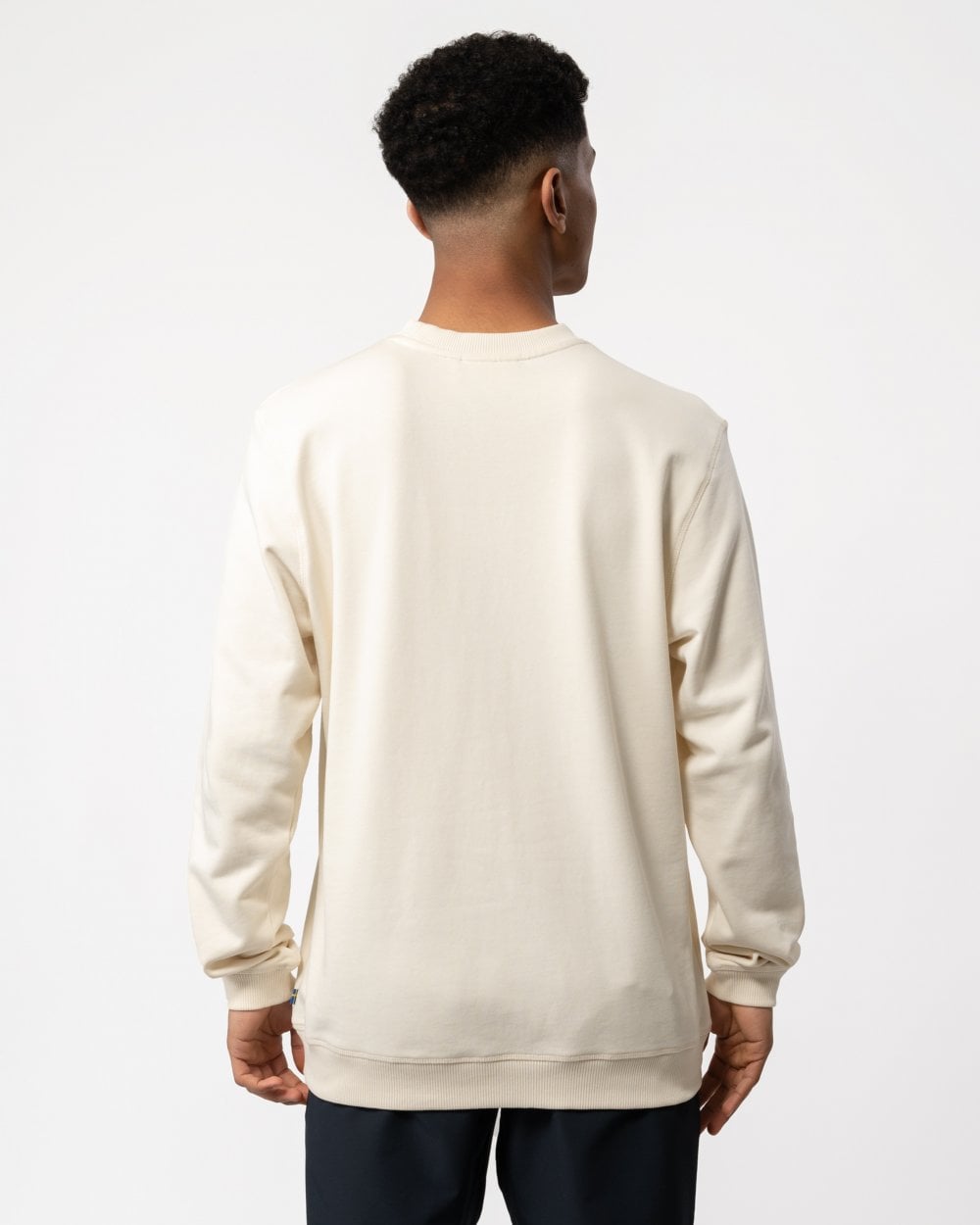Fjallraven 1960 Logo Badge Mens Sweatshirt - Chalk White 113