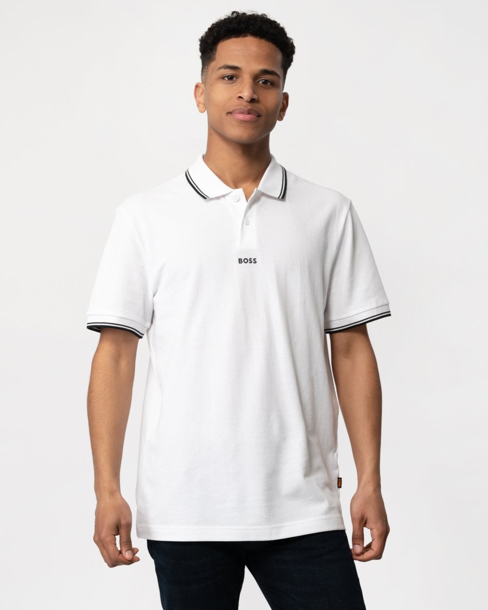 BOSS Orange PChup Mens Short Sleeve Polo Shirt