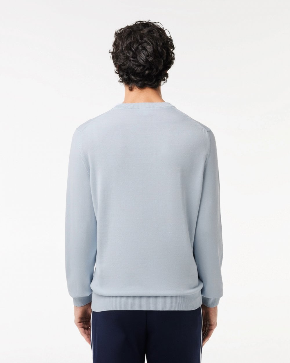 Lacoste Mens Organic Cotton Crew Neck Sweater - Phoenix Blue J2G