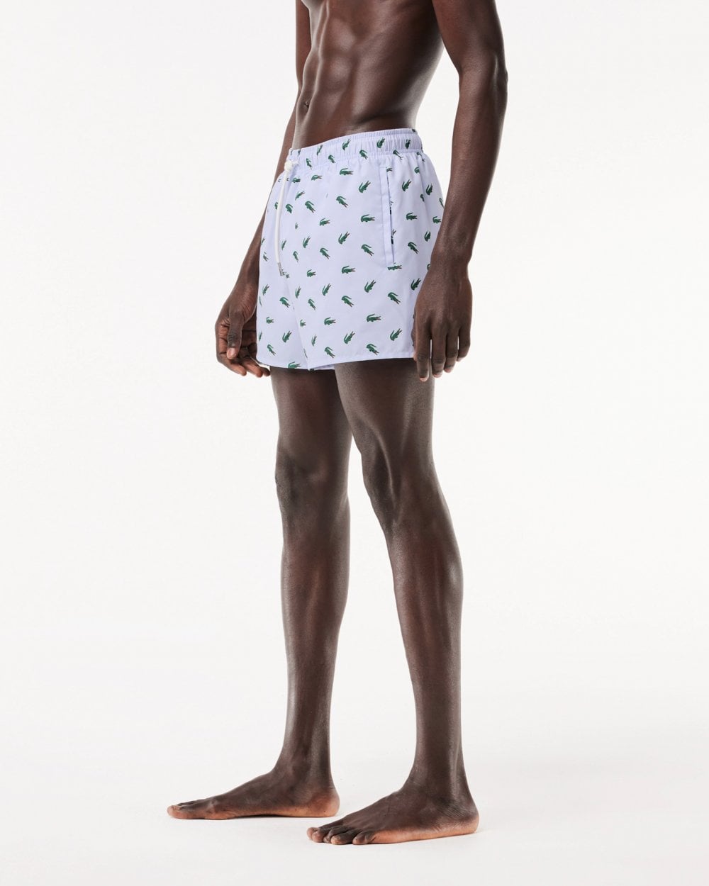 Lacoste Mens Crocodile Print Swimming Shorts