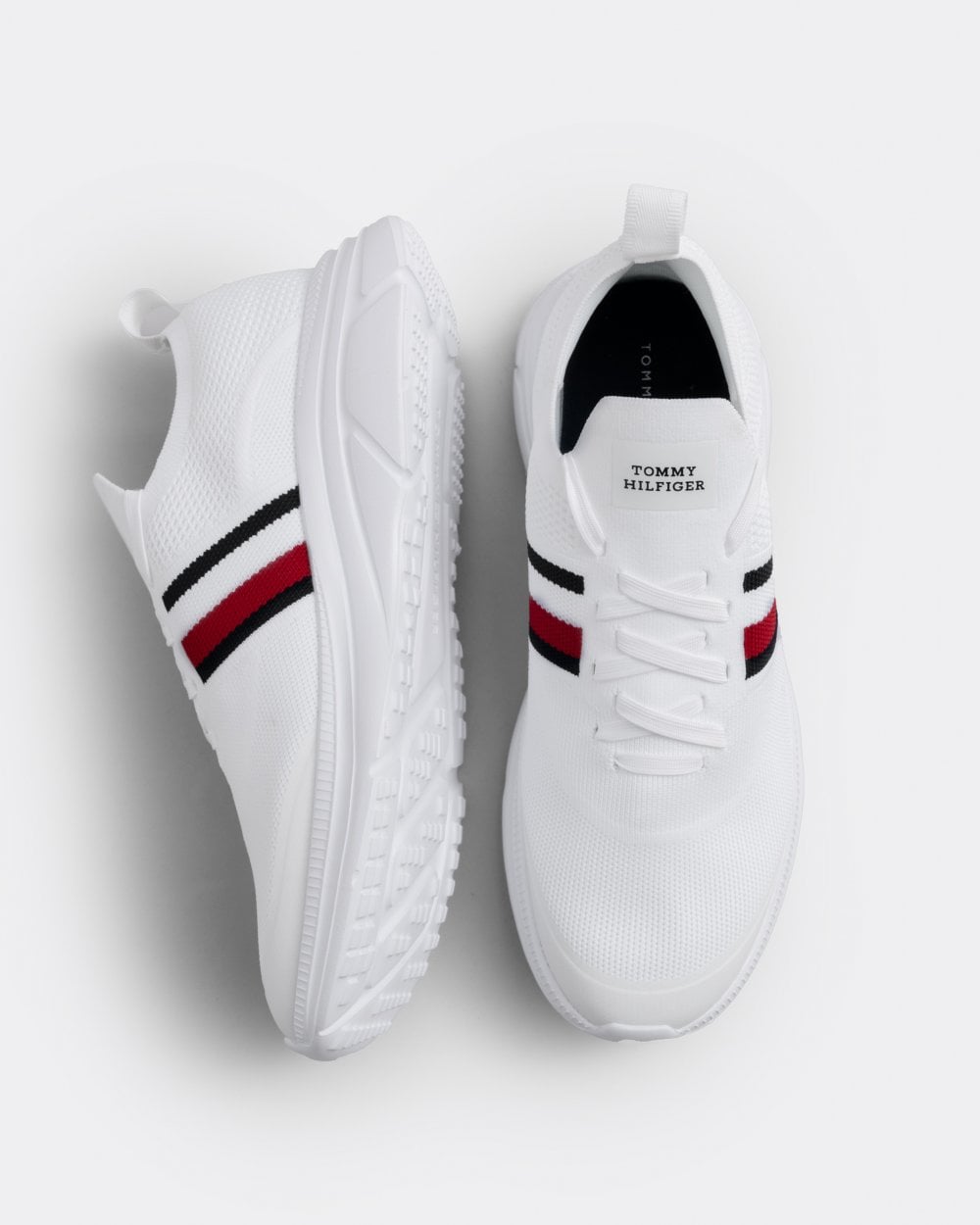 Tommy Hilfiger Essential Modern Runner Knit Stripe Mens Trainers
