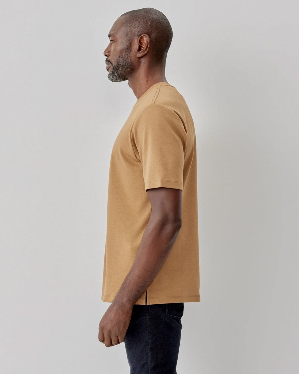 Oliver Sweeney Palmela Mens Crew Neck T-Shirt - Camel